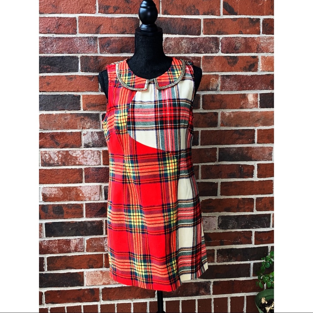 Vera Wang Plaid Dress